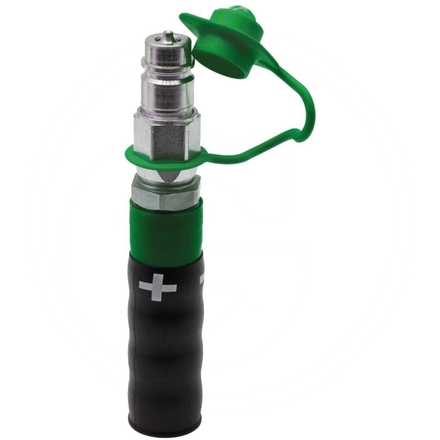  (+) Handle plug plastic green
