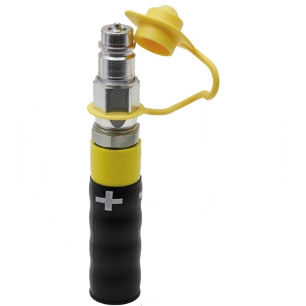  (+) Handle plug plastic yellow