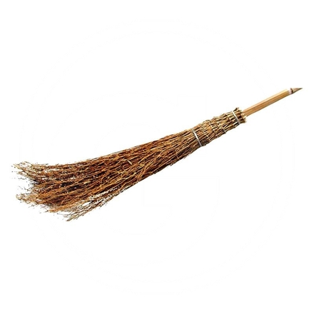  Bamboo and rice straw broom