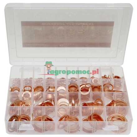  Copper sealing ring assortment (plastic box)