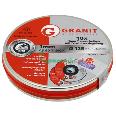  Cut-off wheel, steel