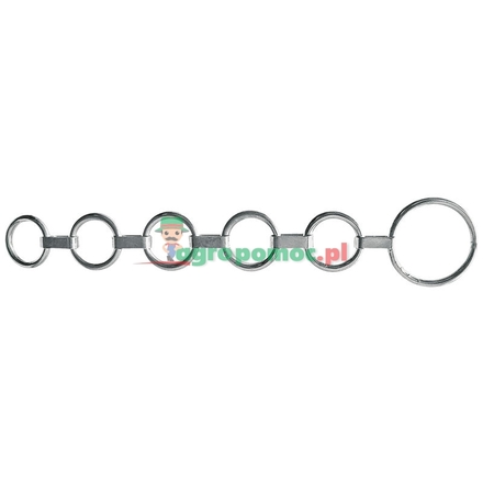  Flat link collar chain galvanised