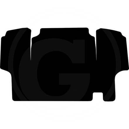  Floor mat, velour, black