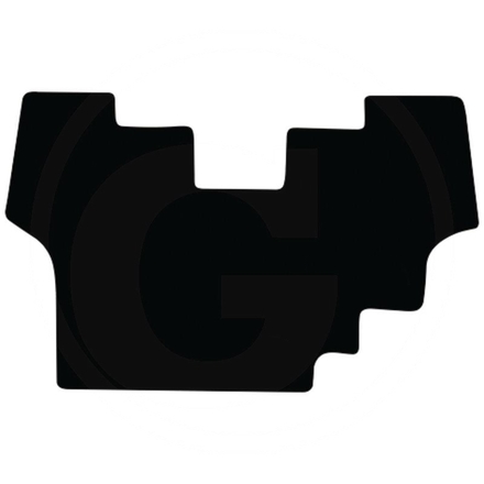  Floor mat, velour, black