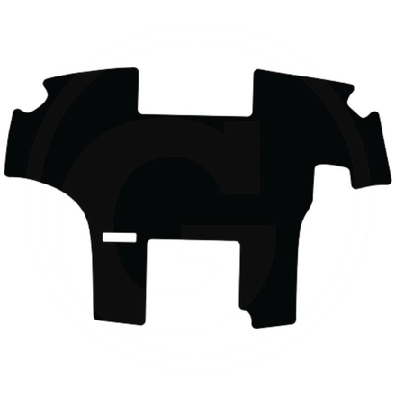  Floor mat, velour, black