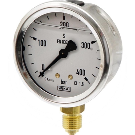  Glycerine-filled pressure gauge