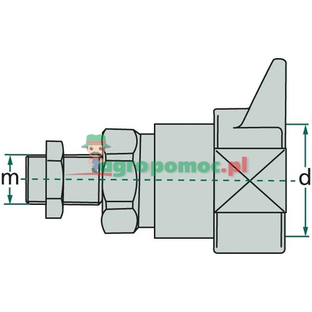  KM-S 12L (M18x1,5) DN12-BG3 ALU | SKMS 10 HL 3 U