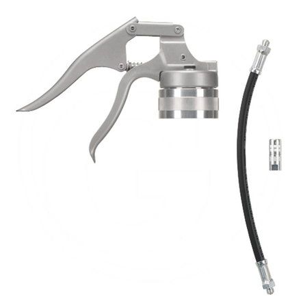  One-handed grease gun with accessories