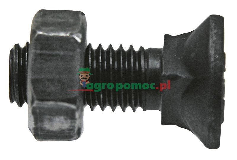 GRANITE Plow screw M12x35 DIN 608 with cap 