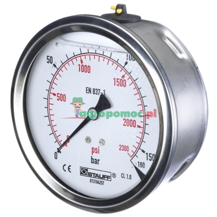  Pressure gauge 100 bar Ø100mm-1/2"