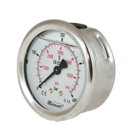  Pressure gauge 400 bar Ø63mm - 1/4"