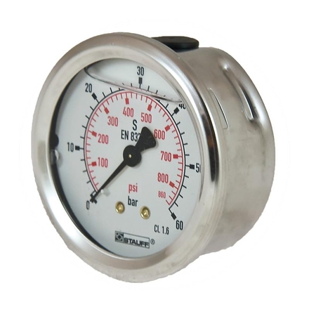  Pressure gauge 60 bar Ø63mm - 1/4"