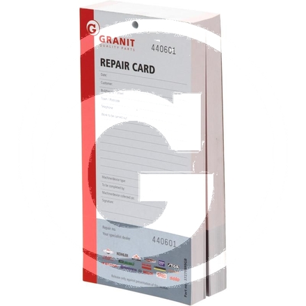  Repair card