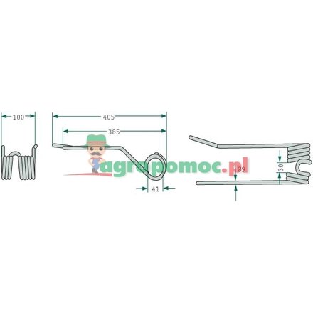  Rotary tedder tine | 16502742, 06580648, 1.1064.030.130.00