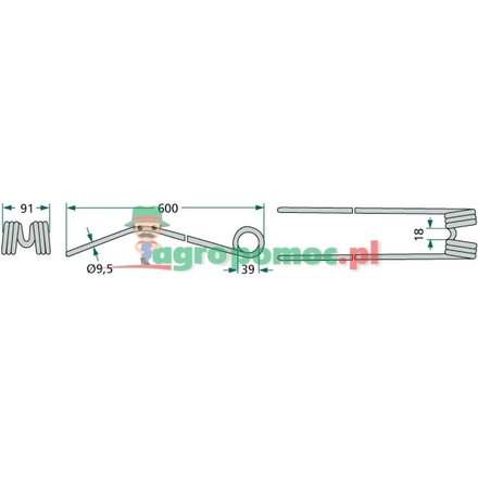  Swather tines | 160313, 492472, 492816, 497032