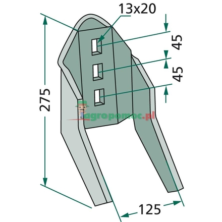  Wearing plate | 421370-1