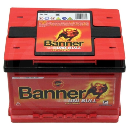 Banner Battery 12V 58Ah filled | 54519, 33, 98 / 54613,