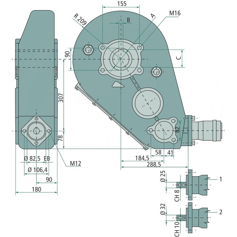 BONDIOLI & PAVESI Moving floor drive