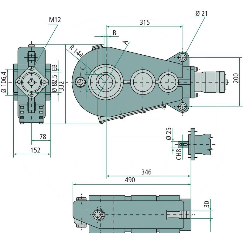BONDIOLI & PAVESI Moving floor drive