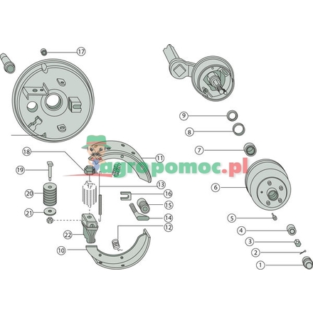 BPW Brake shoe kit | 09.801.03.76.0