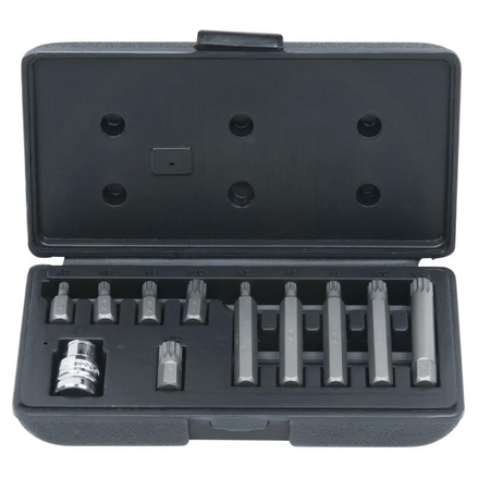 KS Tools 10 mm Spline (XZN®) bit box, 11 pcs