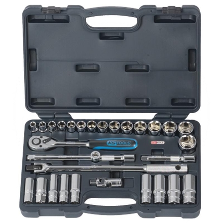 KS Tools 1/2" CHROMEplus® socket set, 30-pcs.
