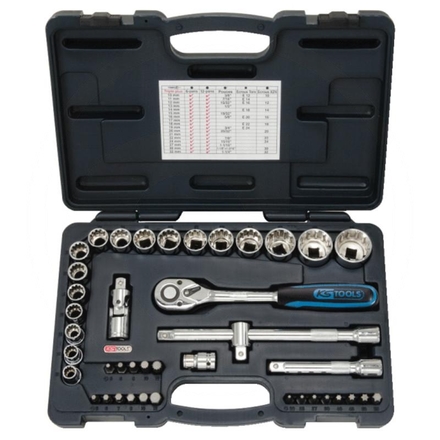 KS Tools 1/2" TRIPLEplus® socket set, 42-pcs.