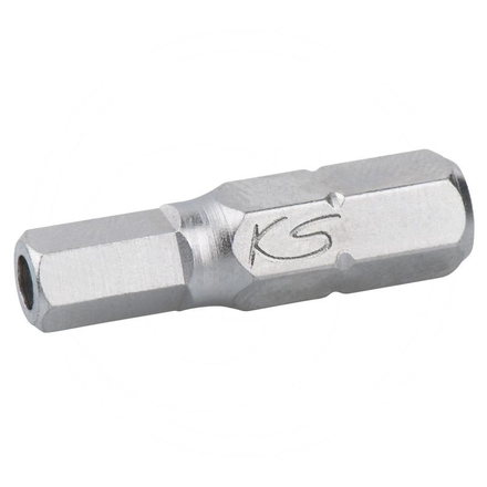 KS Tools 1/4" Bit hex tamperproof,25mm,1/16",5pcs