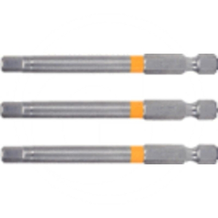 KS Tools 1/4" CHROME+ bit hex, 75mm, 3pcs, 6mm