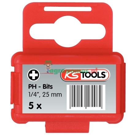 KS Tools 1/4" CLASSIC bit PHILLIPS®, 5pcs, PH2