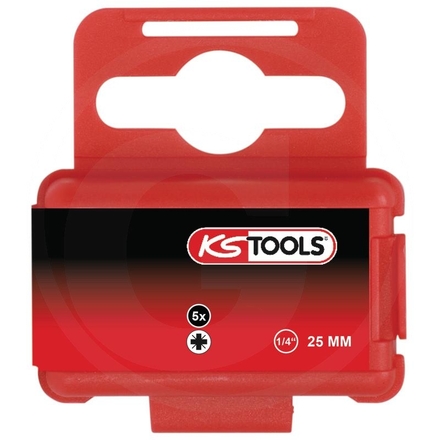 KS Tools 1/4" CLASSIC bit POZIDRIV®, 5pcs, PZ1