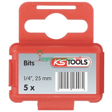KS Tools 1/4" CLASSIC bit Torque, 5pcs, 6mm