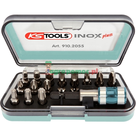 KS Tools 1/4" INOX+ bit set, 18pcs