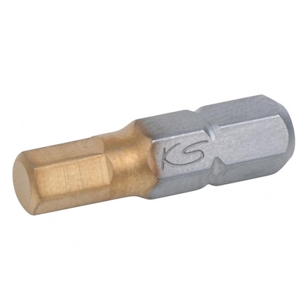 KS Tools 1/4" TIN Bit hex,25mm,10mm,5pcs