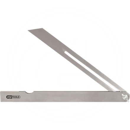 KS Tools Adjustable steel square, 200mm
