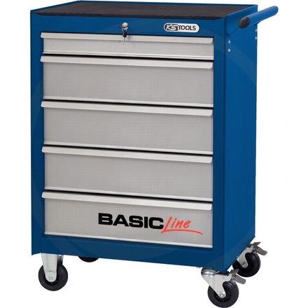 KS Tools BASIC,blue roller cabinet,5 drawer