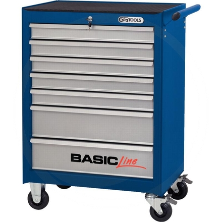 KS Tools BASIC,blue roller cabinet,7 drawer