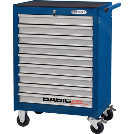 KS Tools BASIC,blue roller cabinet,9 drawer