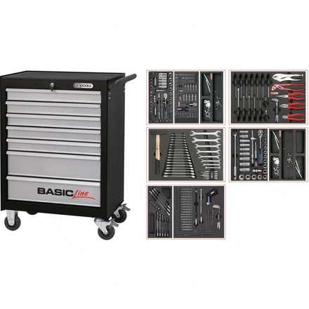 KS Tools Black BASIC tool cabinet set, 311pcs