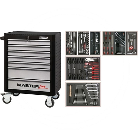 KS Tools Black MASTER tool cabinet set, 157pcs
