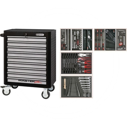 KS Tools Black MASTER tool cabinet set, 157pcs