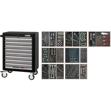 KS Tools Black MASTER tool cabinet set, 282pcs