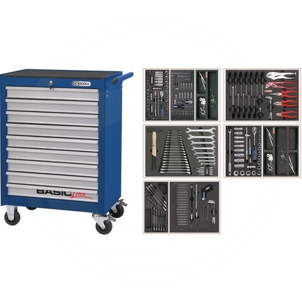 KS Tools Blue BASIC tool cabinet set, 311pcs