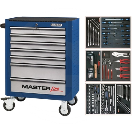 KS Tools Blue MASTER tool cabinet set, 125pcs