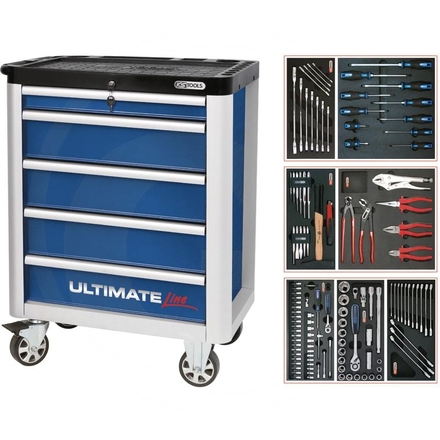 KS Tools Blue ULTIMATE tool cabinet set, 125pcs