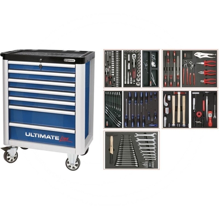 KS Tools Blue ULTIMATE tool cabinet set, 156pcs