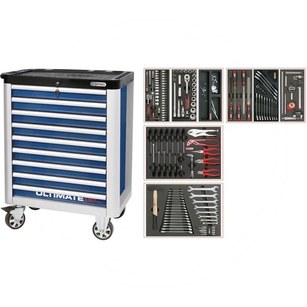 KS Tools Blue ULTIMATE tool cabinet set, 157pcs