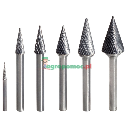 KS Tools carbide rotary burrs SKM pointed cone