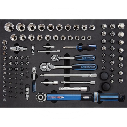 KS Tools CHROME+ socket set, torque wrench,105pcs