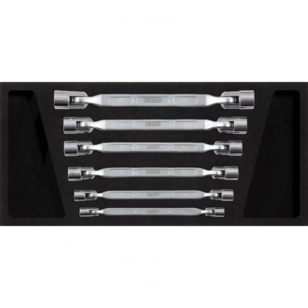 KS Tools CLASSIC dbl headed swivel wrench set